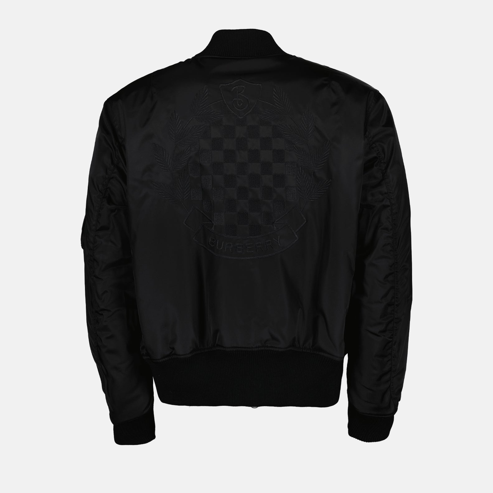 Burberry black bomber jacket best sale