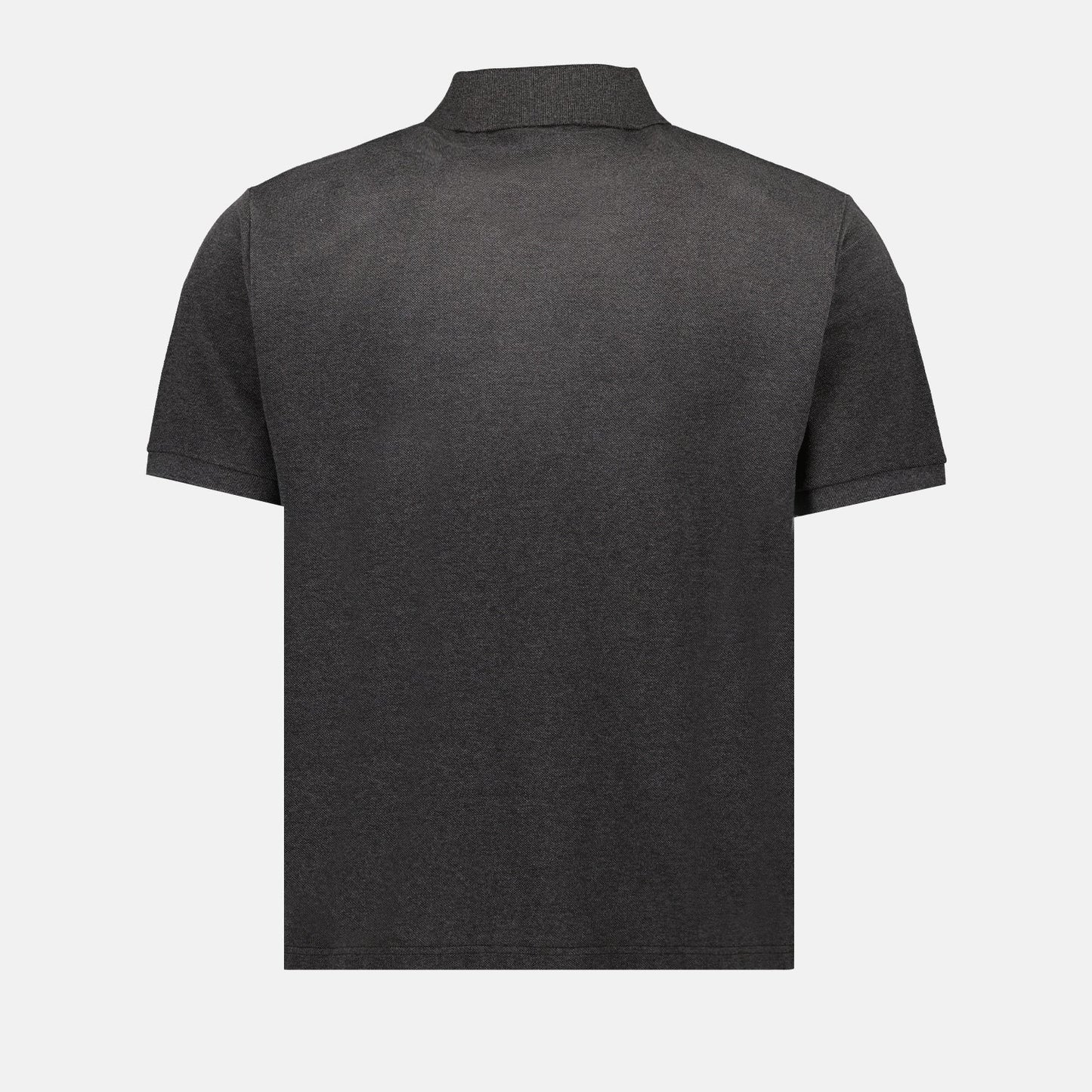 Saint Laurent, Cotton Piqué Polo, Luxury Men's Polo, Grey Polo Shirt, Designer Polo