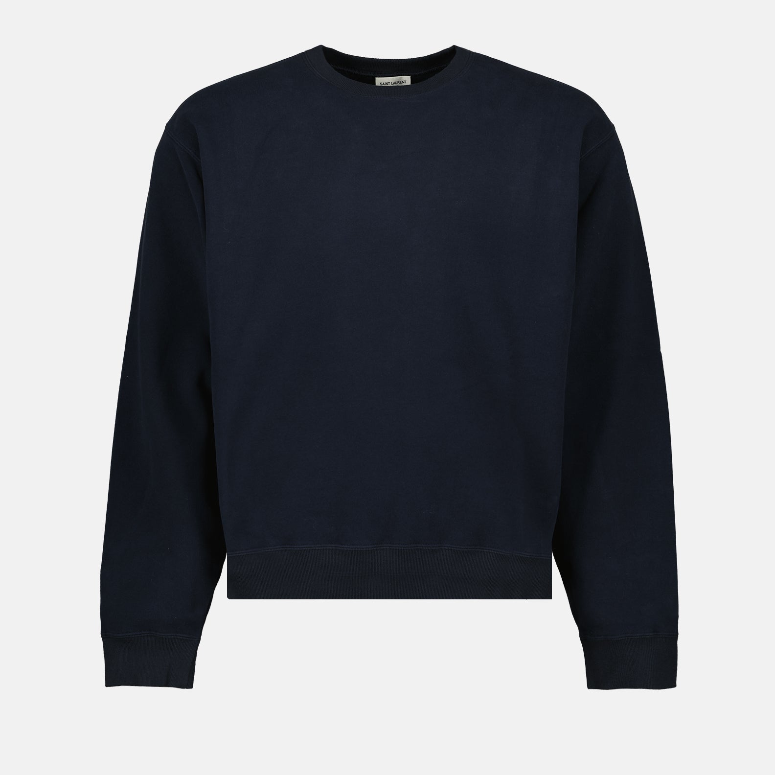 Saint Laurent, Blue Sweatshirt, Men's Fashion, Luxury Clothing, Designer Logo