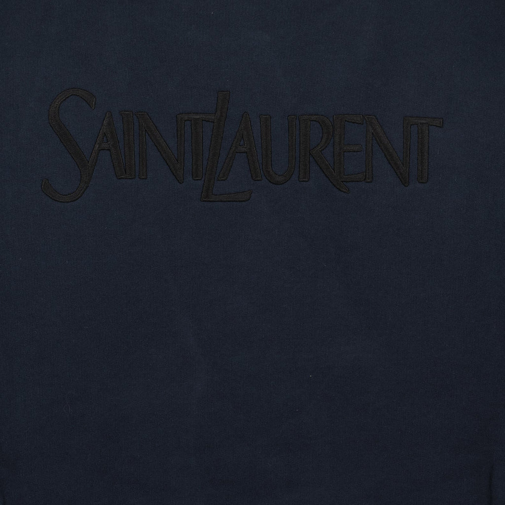 Saint Laurent Sweatshirt Azul com Logo Homem