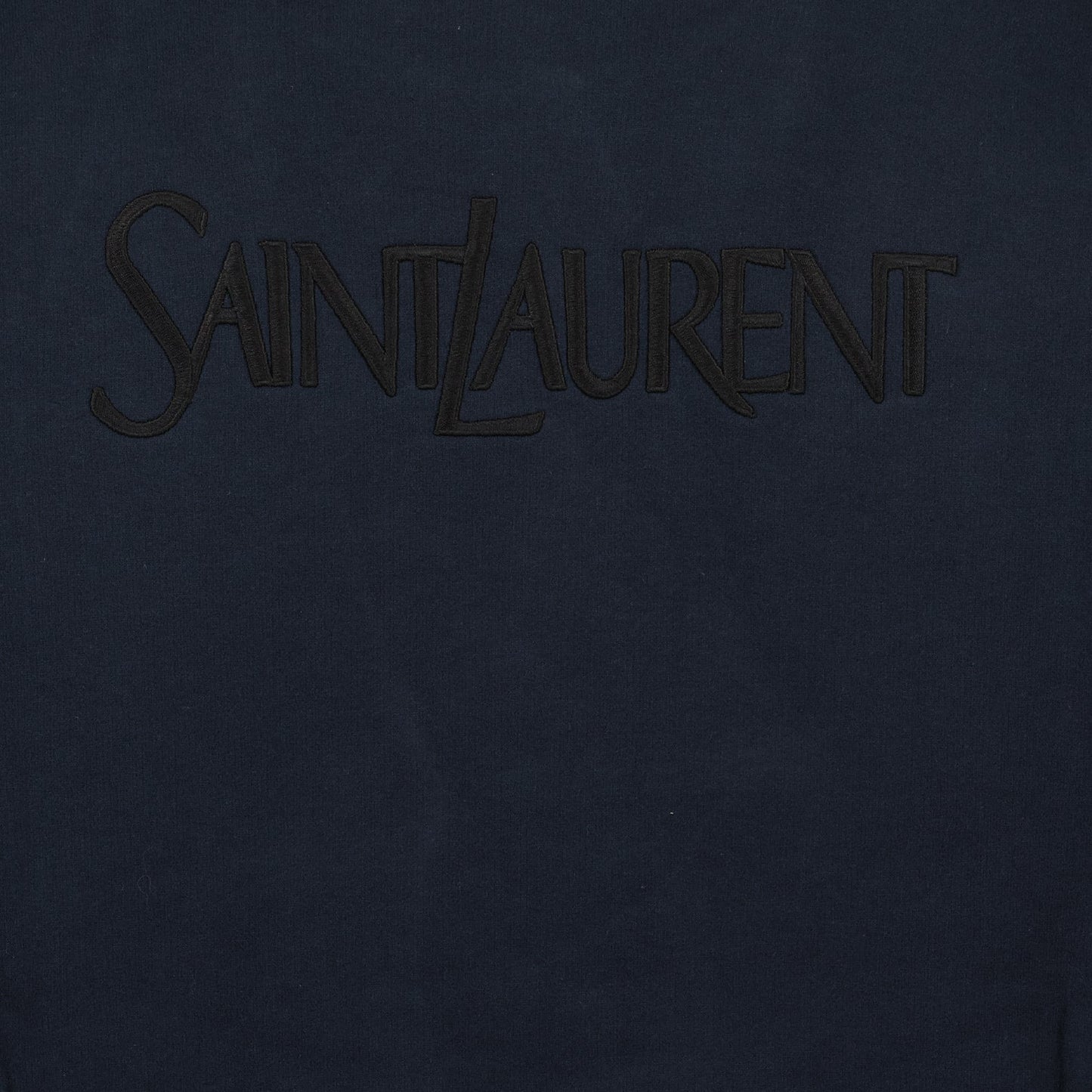 Saint Laurent, Blue Sweatshirt, Men's Fashion, Luxury Clothing, Designer Logo