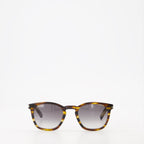 Image of Bold 28 Sun Tortoise Shell Sunglasses by Saint Laurent for Unisex - Season Autumn-Winter 2023 - Detail View 2
