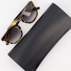 Image of Bold 28 Sun Tortoise Shell Sunglasses by Saint Laurent for Unisex - Season Autumn-Winter 2023 - Detail View 7