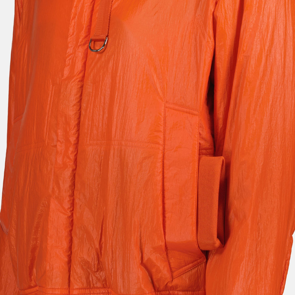 Dior bomber jacket, men's luxury outerwear, multi-pocket bomber, high-end fashion, orange bomber jacket