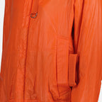 Dior bomber jacket, men's luxury outerwear, multi-pocket bomber, high-end fashion, orange bomber jacket