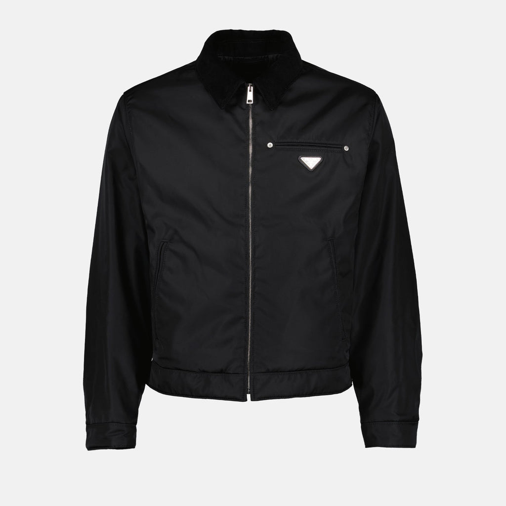 Re-Nylon jacket, Prada jacket, classic outerwear, contemporary style, men's fashion