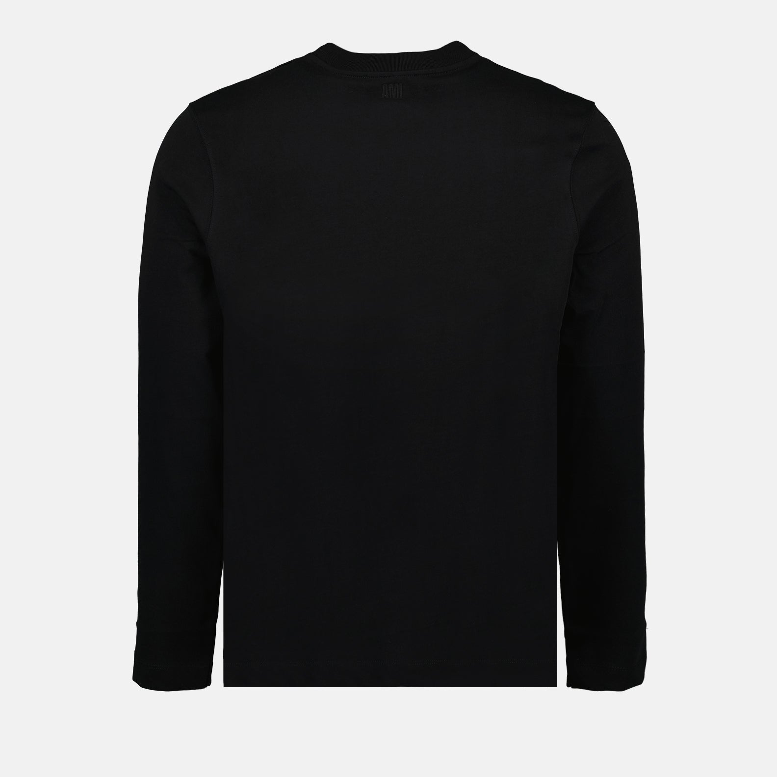 AMI Paris, black long-sleeve T-shirt, luxury fashion, unisex wear, high-end casual wear