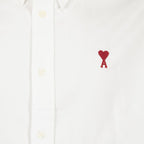 Ami de Coeur Shirt, AMI Paris, unisex fashion, luxury white shirt, designer clothing