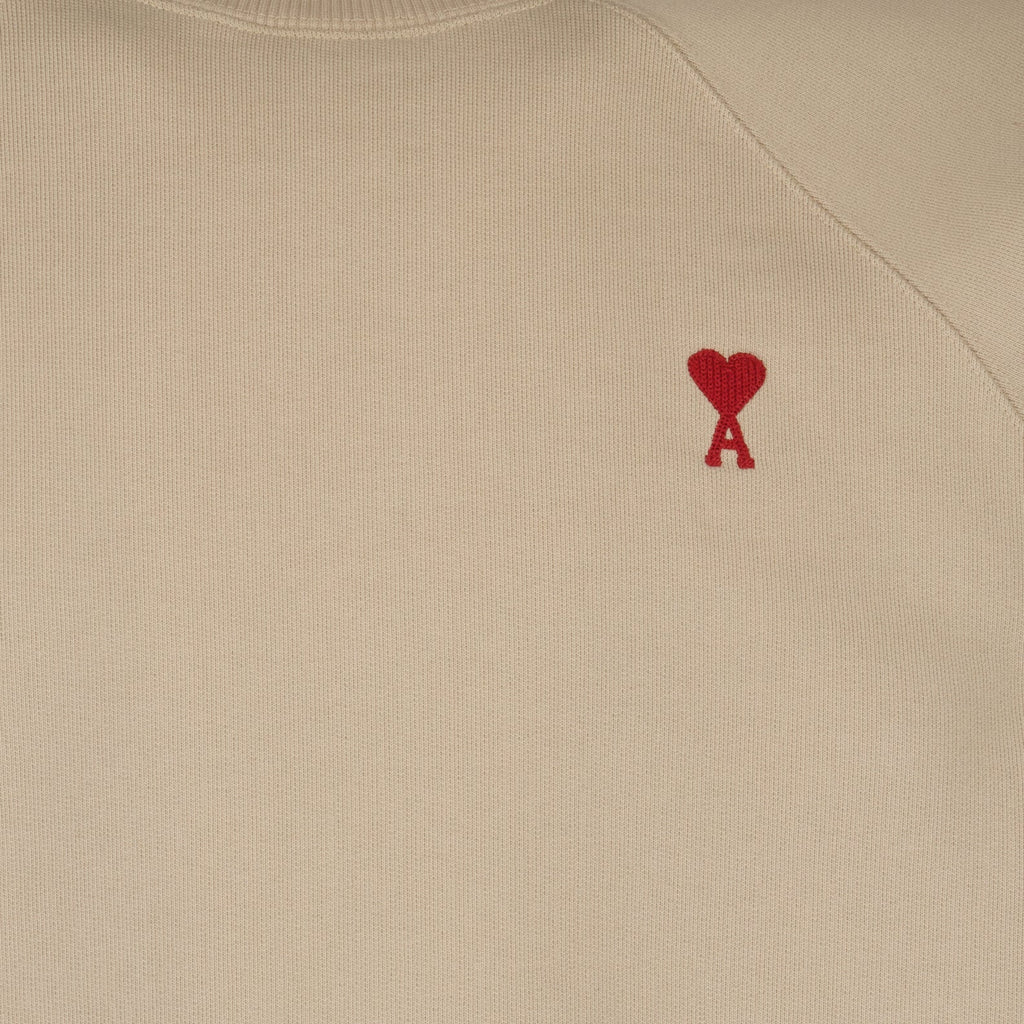 AMI Paris, Ami de Coeur, unisex sweatshirt, luxury fashion, beige sweatshirt