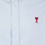 AMI Paris, Blue Shirt, Unisex Fashion, Luxury Clothing, Ami de Coeur