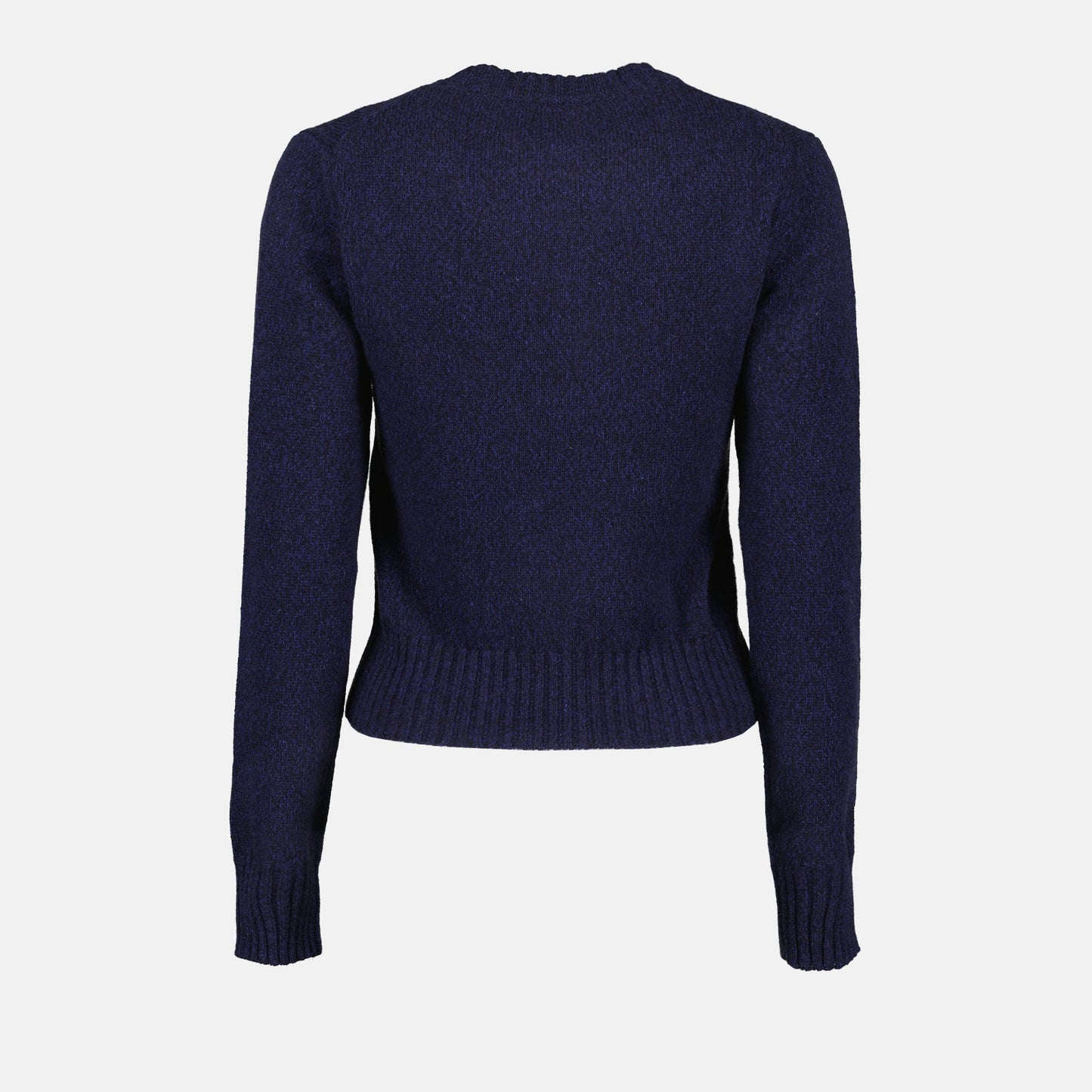 Ami de Coeur, AMI Paris, Women's luxury sweater, Blue knitwear, Designer pullover