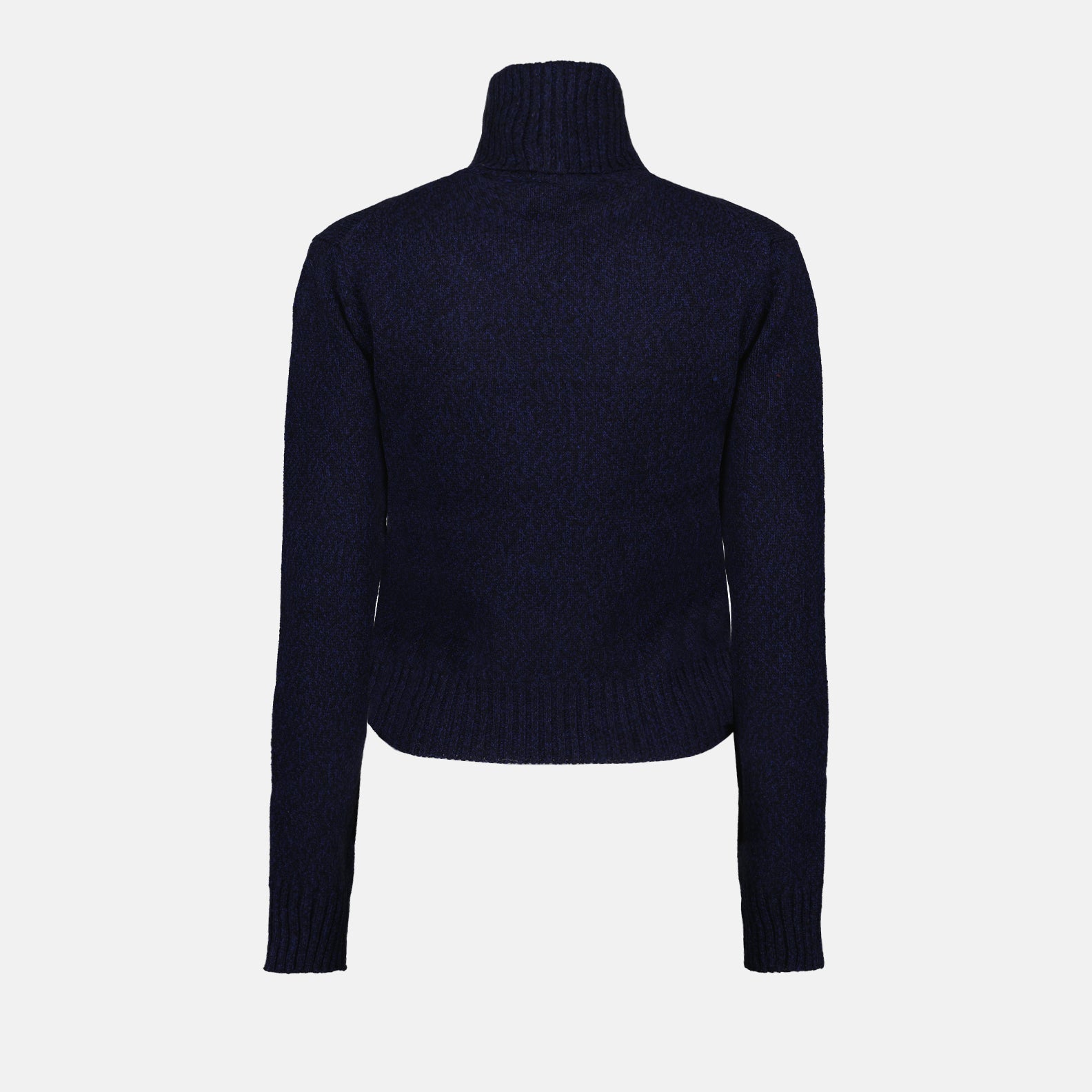 turtleneck sweater, AMI Paris, blue sweater, luxury knitwear, Ami de Coeur