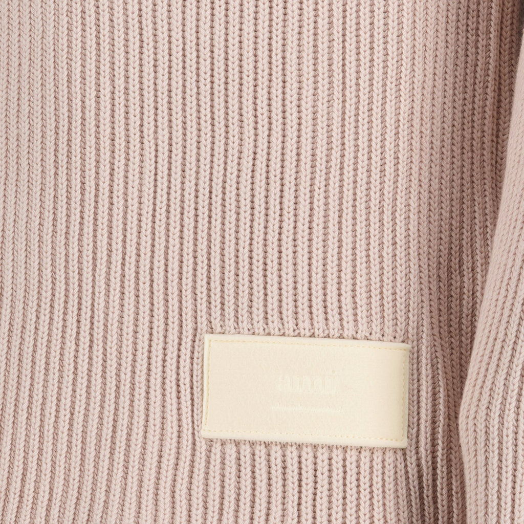 Pink pull, AMI Paris pull, luxury men's sweater, designer pull, high-end fashion