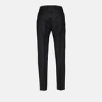 Wool pleated trousers, AMI Paris women's trousers, luxury women's clothing, high-end fashion, tailored trousers