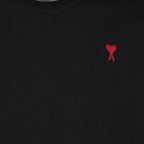 AMI Paris, Ami de Coeur, unisex T-shirt, black T-shirt, luxury fashion