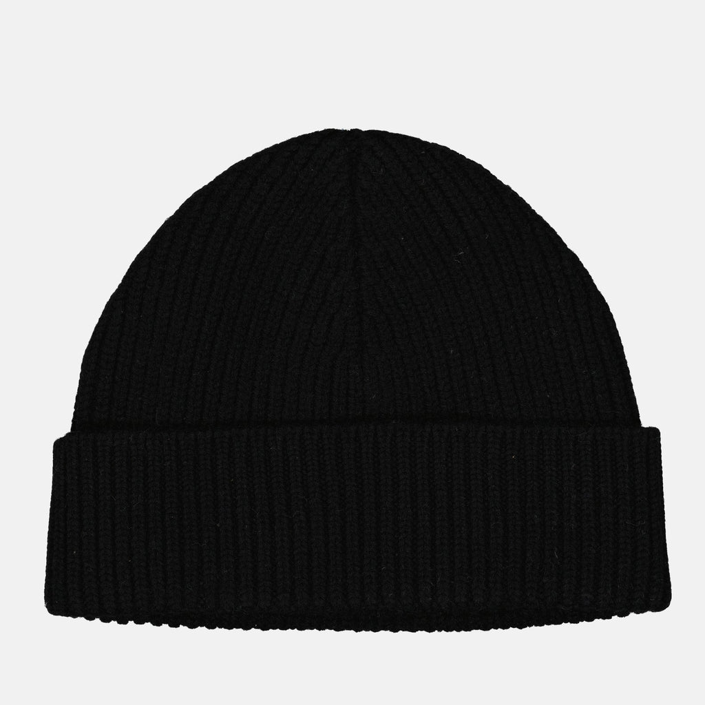 AMI PARIS, Ami de Coeur, Black Beanie, Luxury Accessories, High-end Fashion