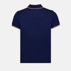 Moncler polo, luxury men's polo, elegant blue polo, designer polo shirt, high-end men's clothing