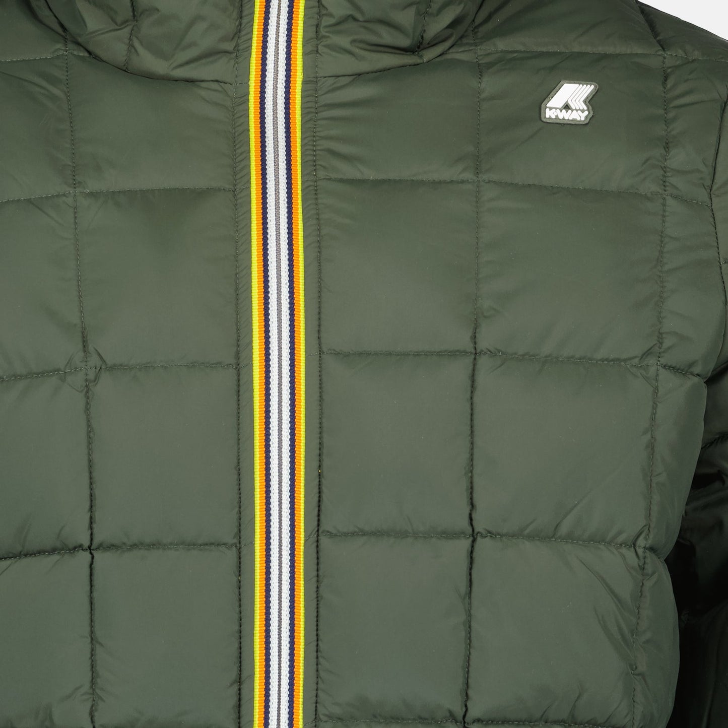 Reversible Jacket, K-Way, Luxury Menswear, Yellow-Green Jacket, Designer Jacket