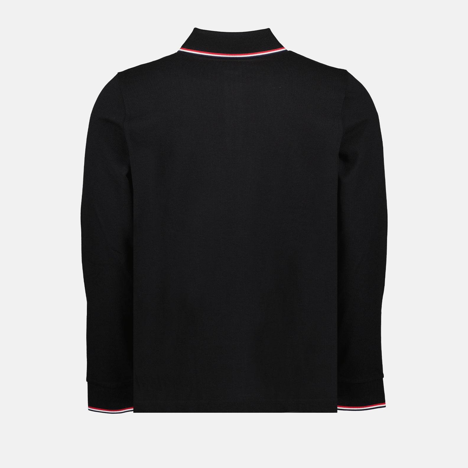 Moncler, Men's Polo, Long Sleeve Polo, Black Polo, Luxury Fashion