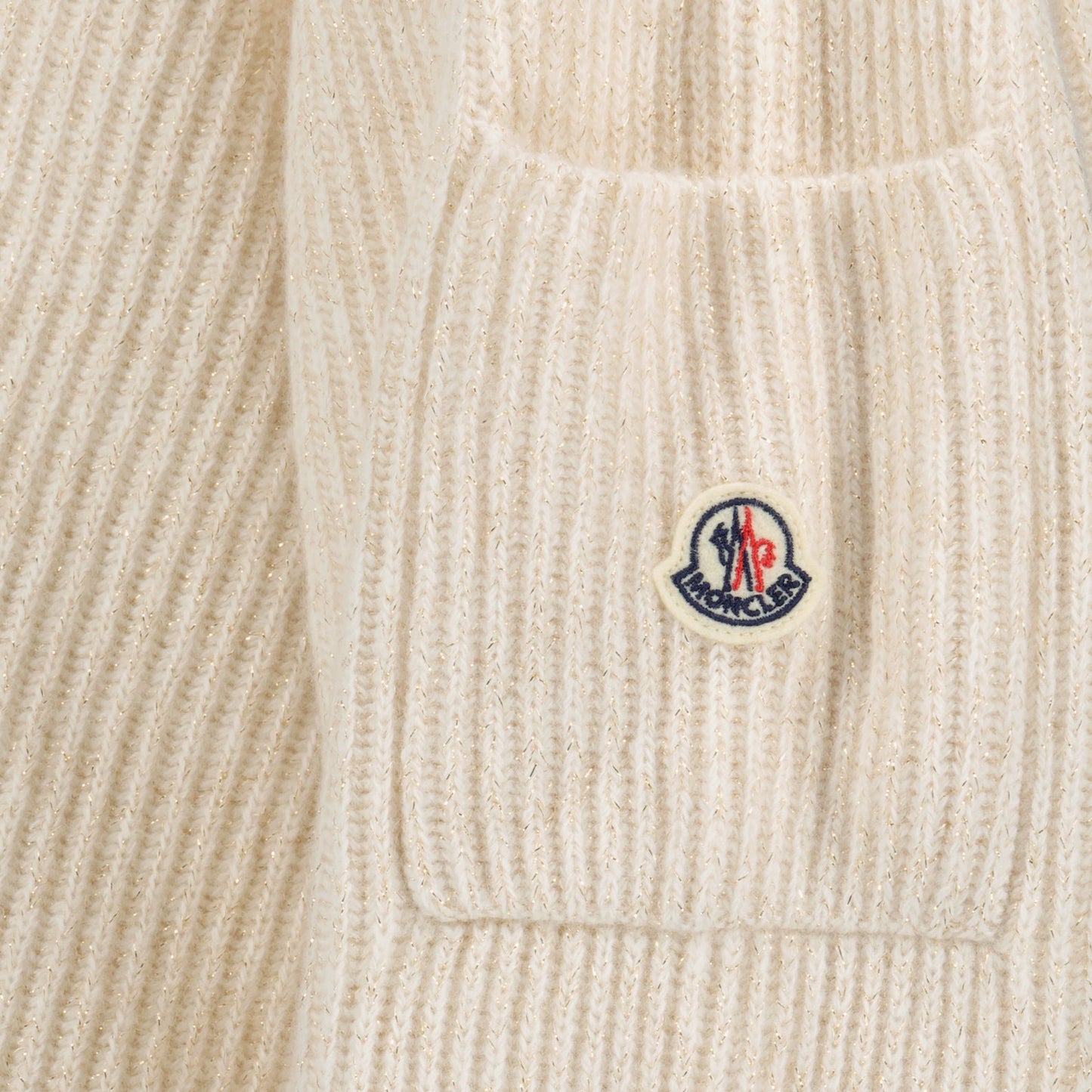 Moncler Women Sweater, Ribbed Beige Sweater, Luxury Women Knitwear, High-End Fashion, Designer Sweaters