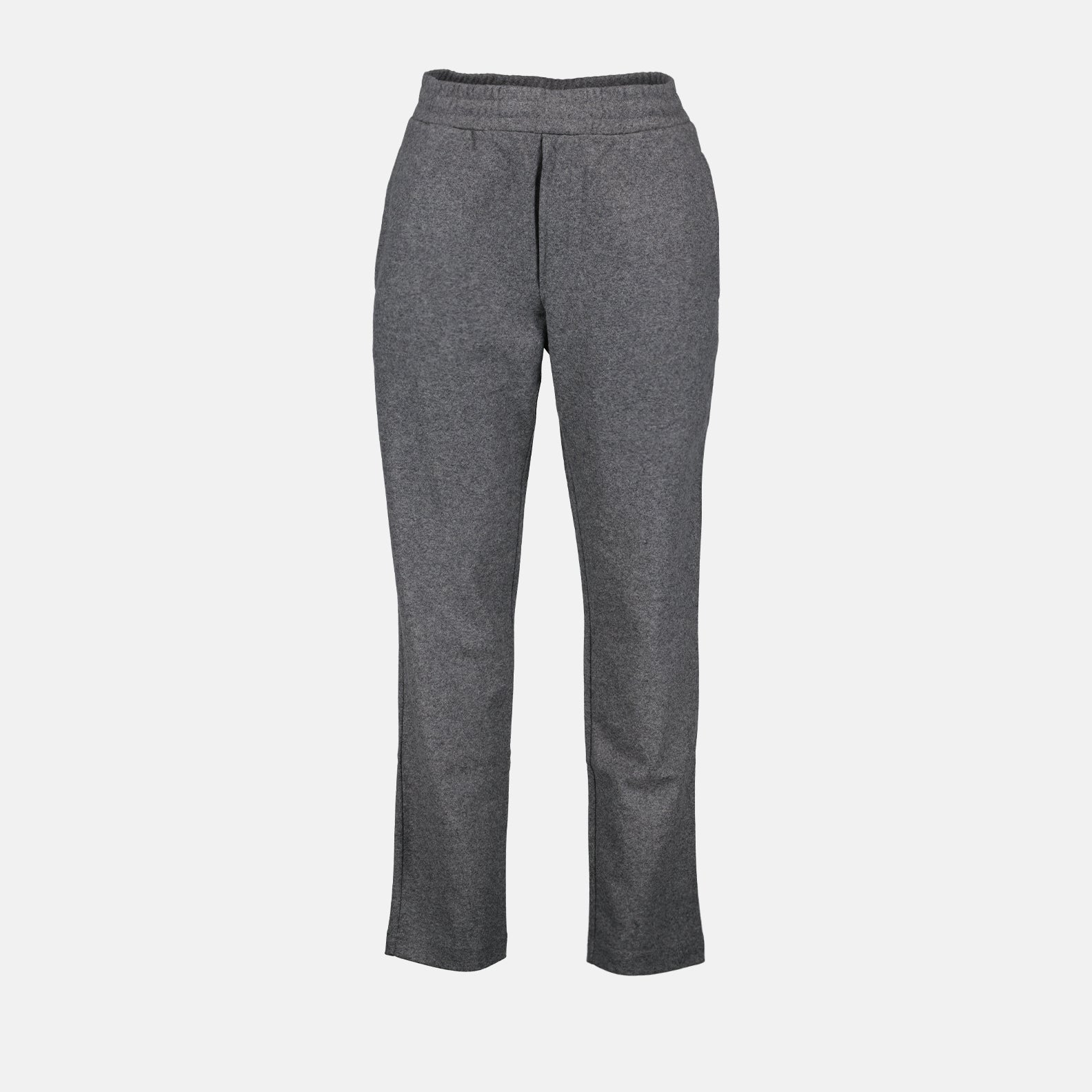 Moncler, grey wool jogging pants, luxury men's activewear, designer joggers, high-end casual pants