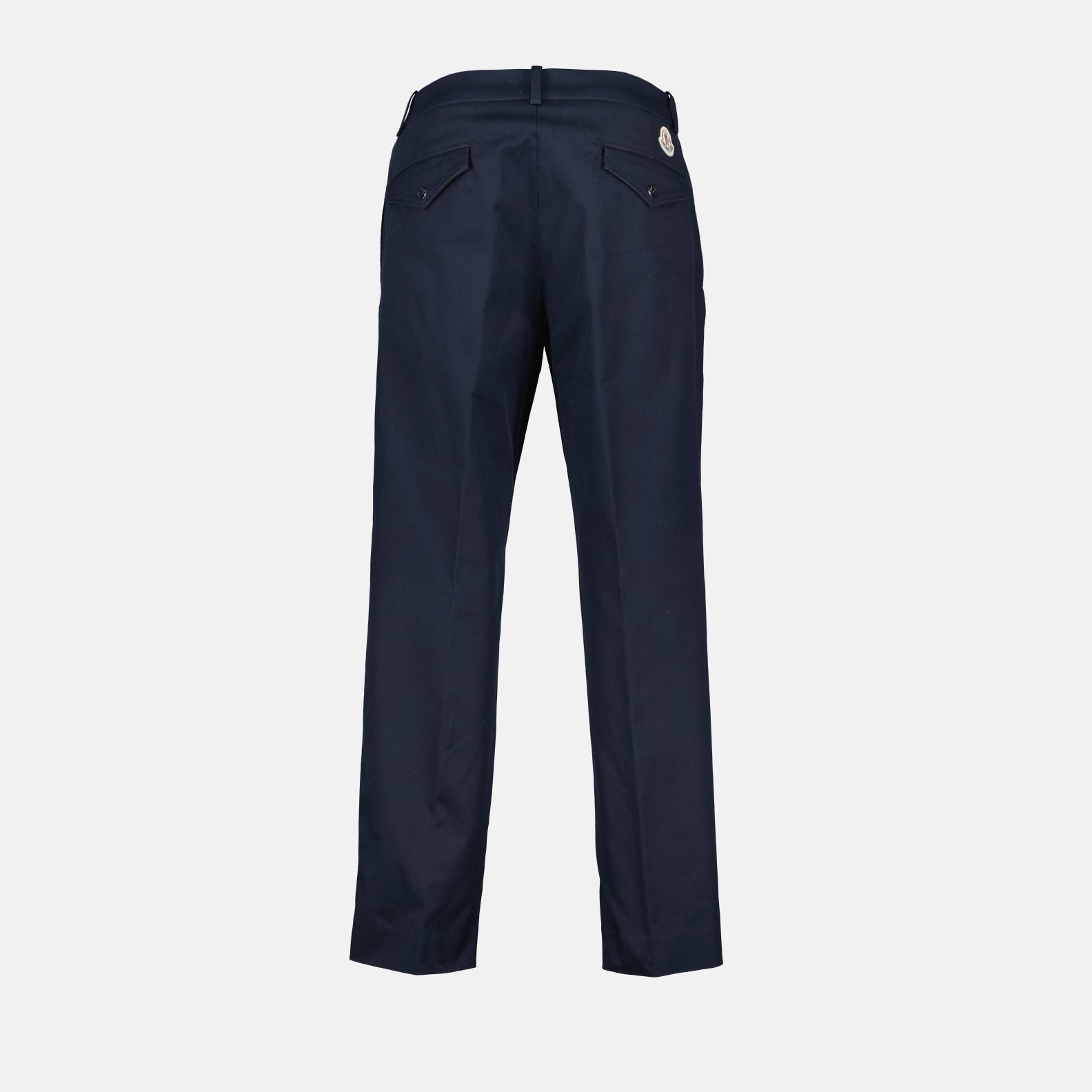 Moncler chino pants, blue chinos, luxury men's pants, elegant men's trousers, premium men's fashion