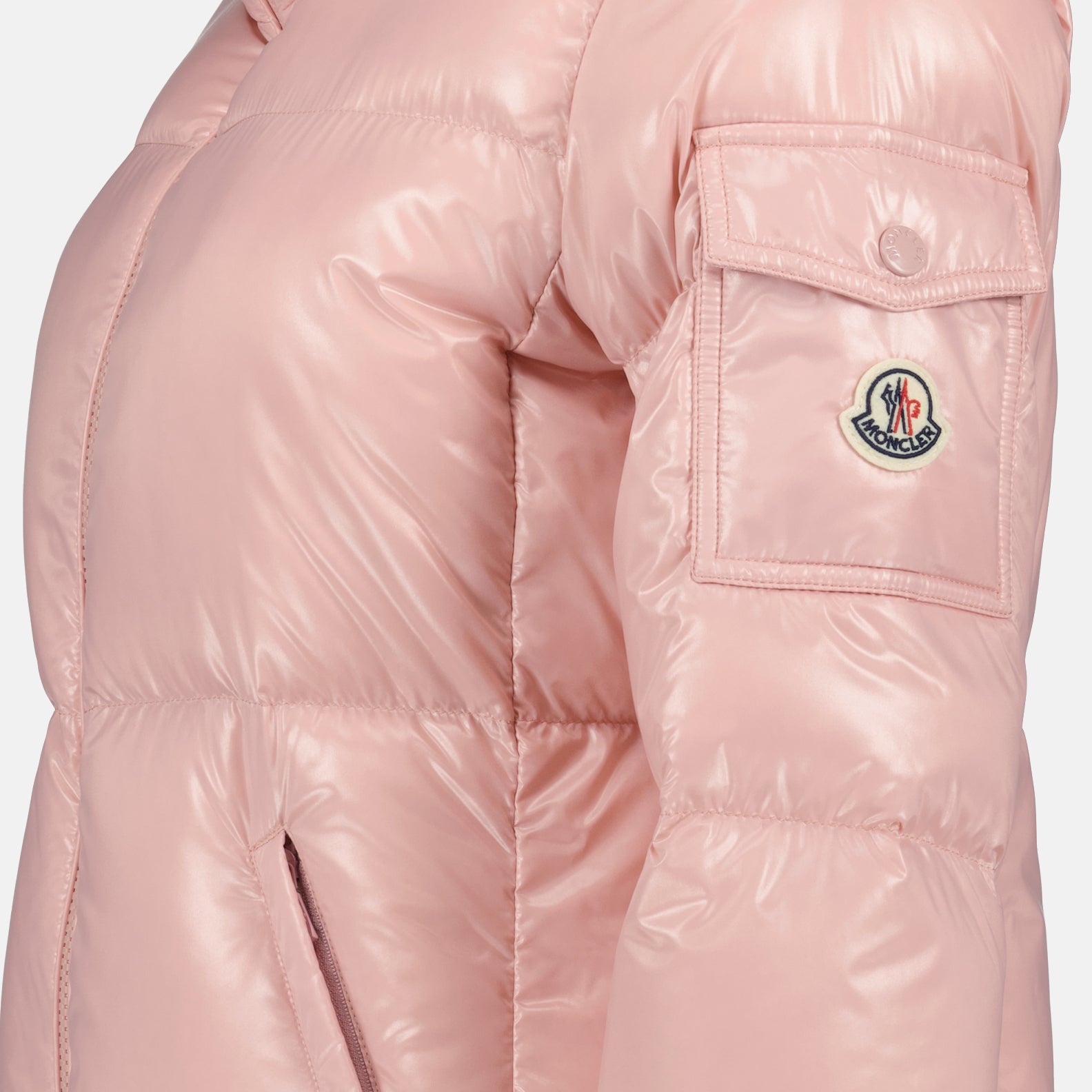 Moncler, Vistule Down Jacket, Women's luxury jacket, Pink Down Jacket, High-end winter coat