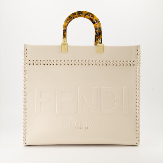 luxury tote bag, Fendi bag, white handbag, designer bag, premium accessories