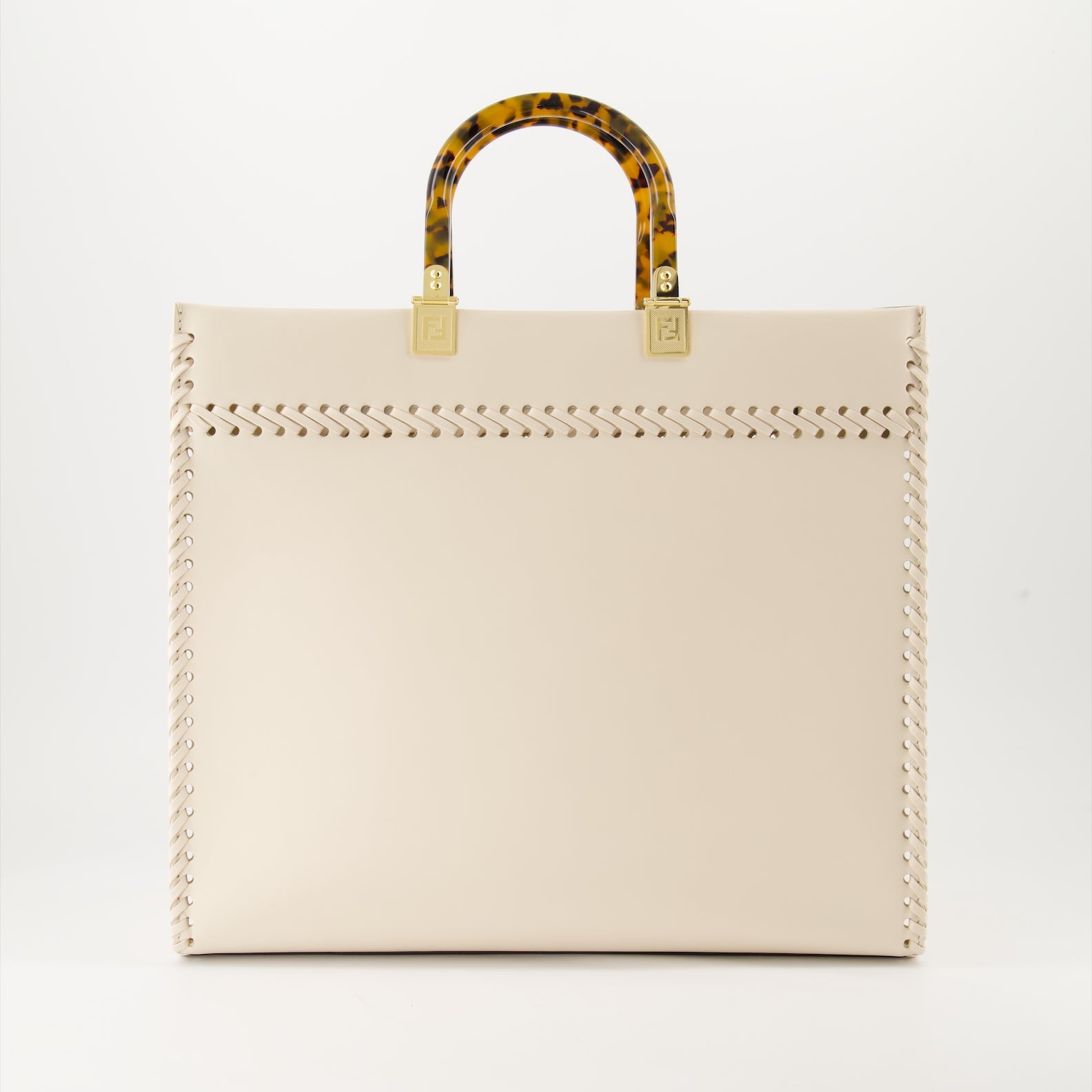 美品】FENDI サンシャイン ミディアム ホワイト トートバッグ