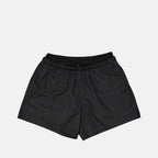 Off-White swim shorts, luxury swimwear, black swim shorts, modern luxury swimwear, designer swim shorts