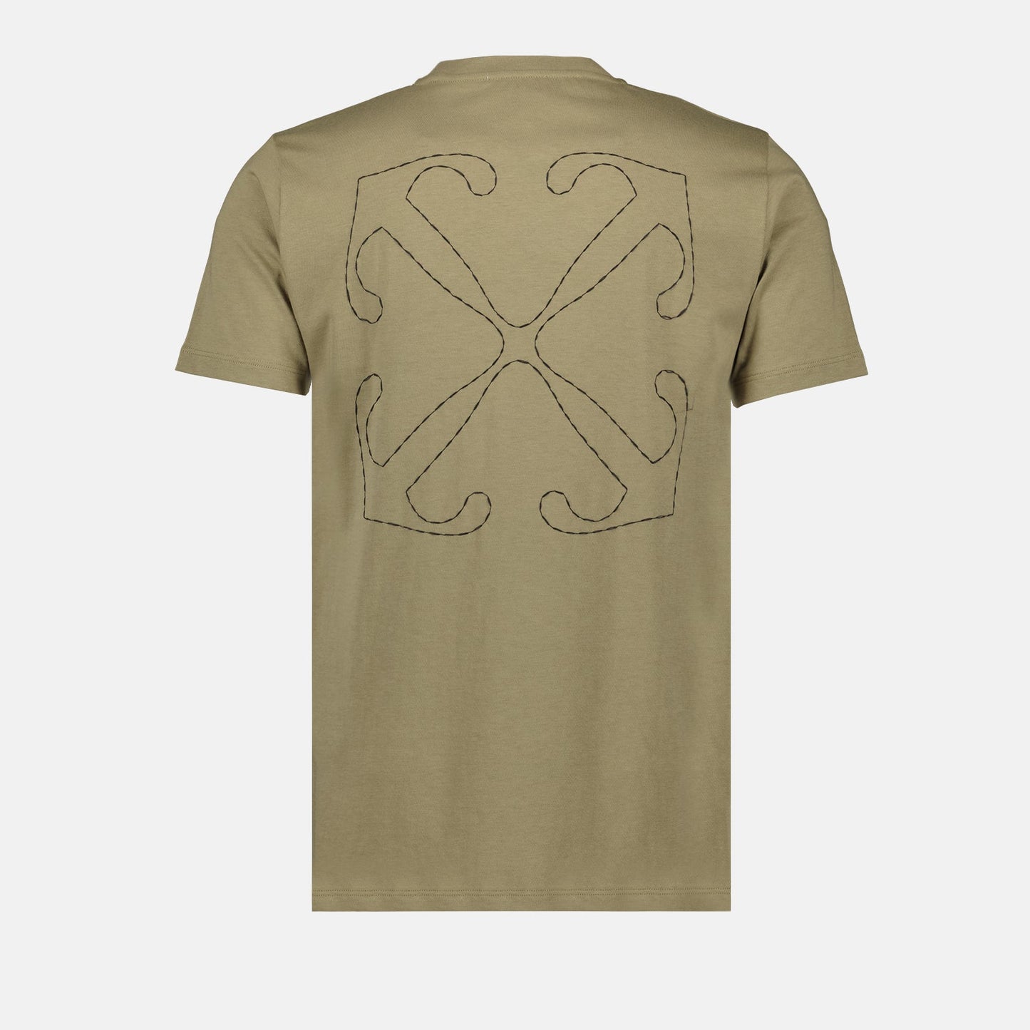 Off-White T-shirt, beige t-shirt, designer clothing, luxury fashion, men's apparel