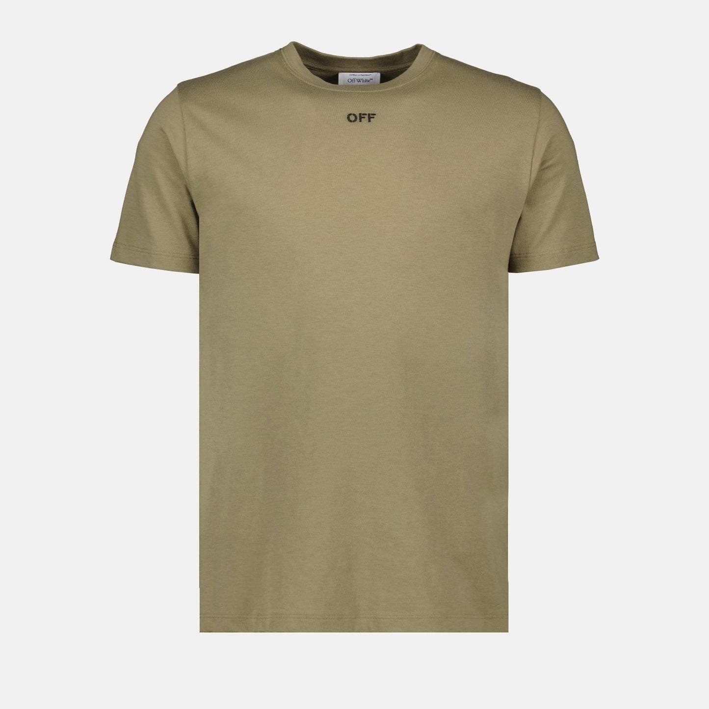 Off-White T-shirt, beige t-shirt, designer clothing, luxury fashion, men's apparel