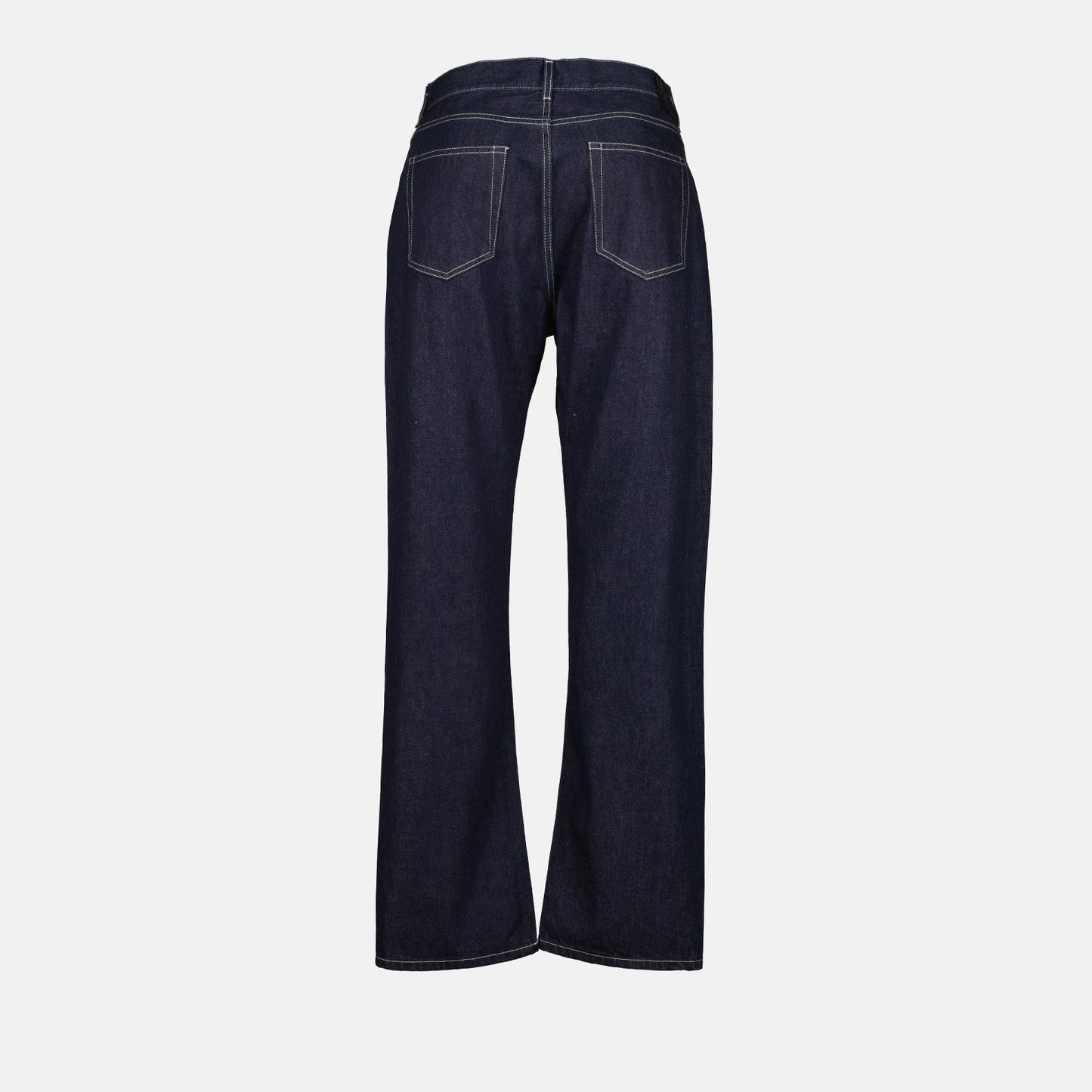 Off-White jeans, raw straight jeans, luxury denim, designer jeans, sophisticated casual wear