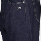 Imagen de Jeans Rectos Crudos de Off-White para Hombres - Temporada Otoño-Invierno 2023 - Vista Detalle 5