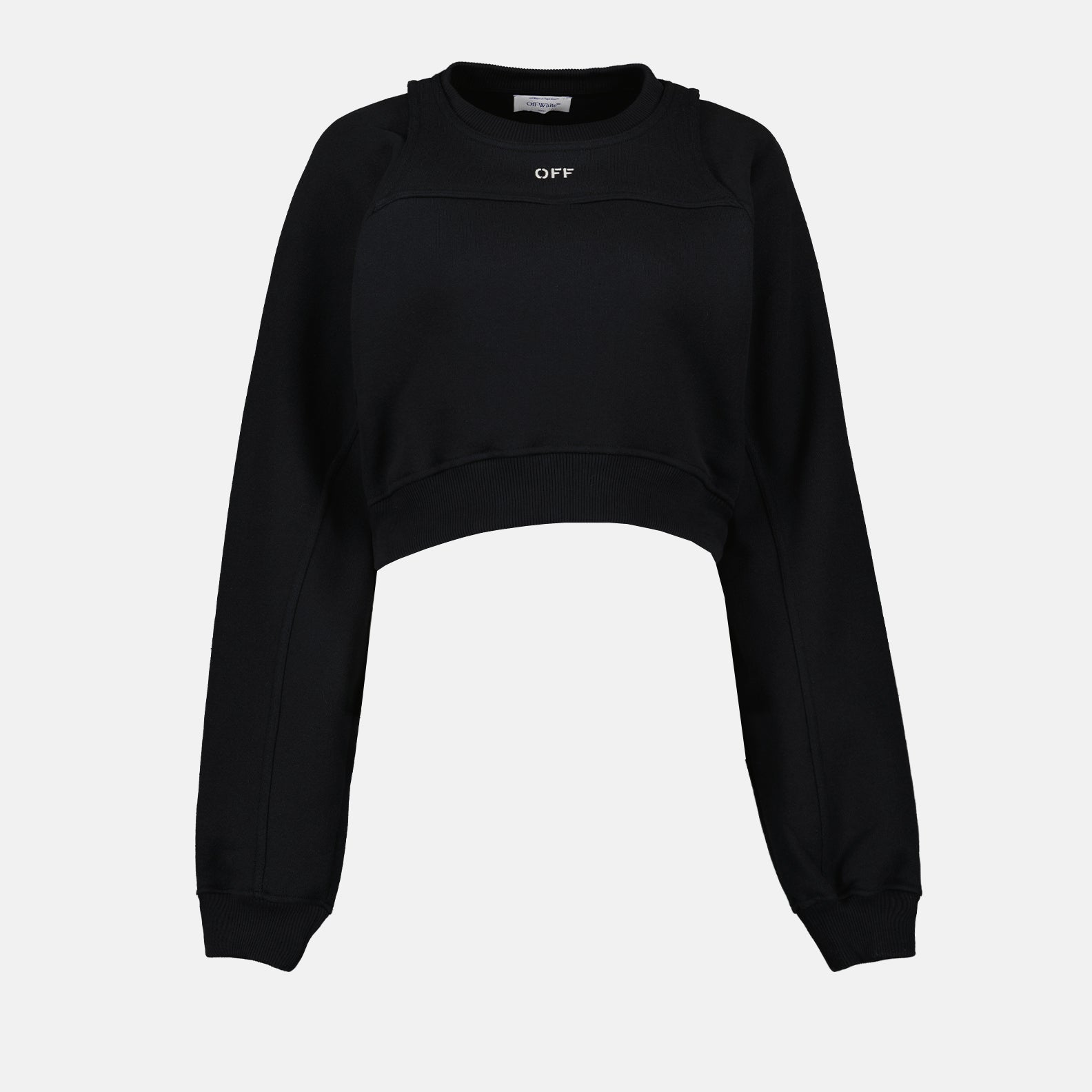 Sweatshirt elegante preta Off Stamp Off-White Mulher