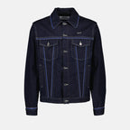 Off-White, Denim Jacket, Zip Closure, Luxury Fashion, Contemporary Style