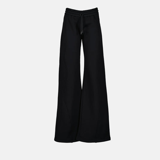 wide-leg joggers, black cotton pants, Off-White pants, luxury casual wear, high-end jogging trousers