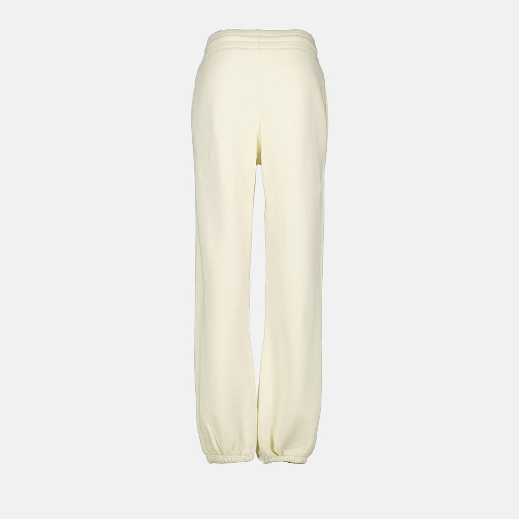 Off-White joggers, luxury casual wear, Beige jogger pants, designer joggers, high-end athleisure