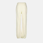 Off-White joggers, luxury casual wear, Beige jogger pants, designer joggers, high-end athleisure