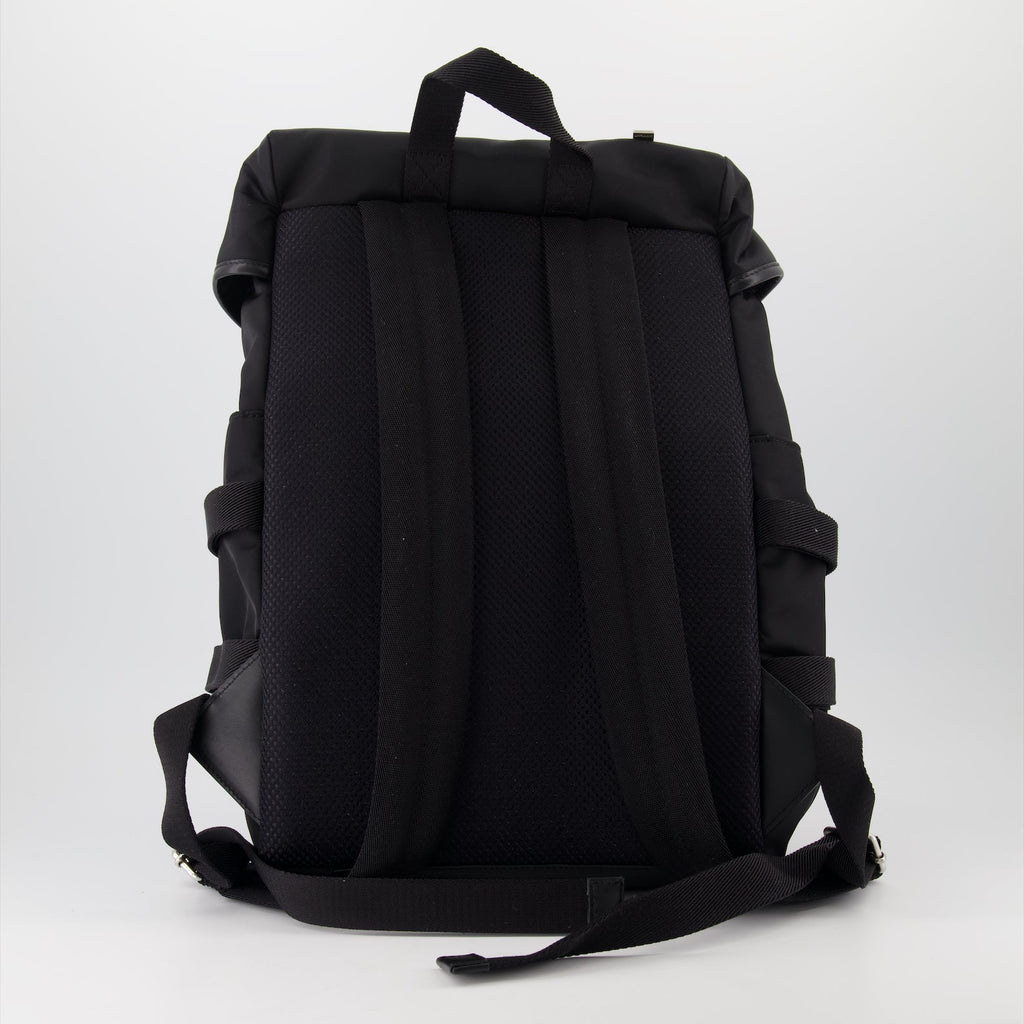Off-White, Courrie Flap, black nylon backpack, luxury accessories, high-end fashion