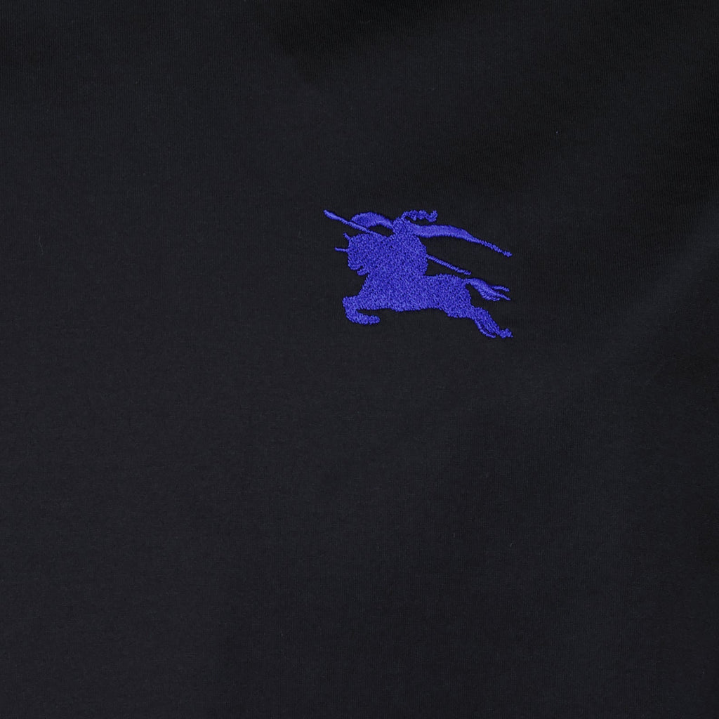 Burberry, EKD Cavalier T-Shirt, Black T-Shirt, Luxury T-Shirt, Designer Menswear