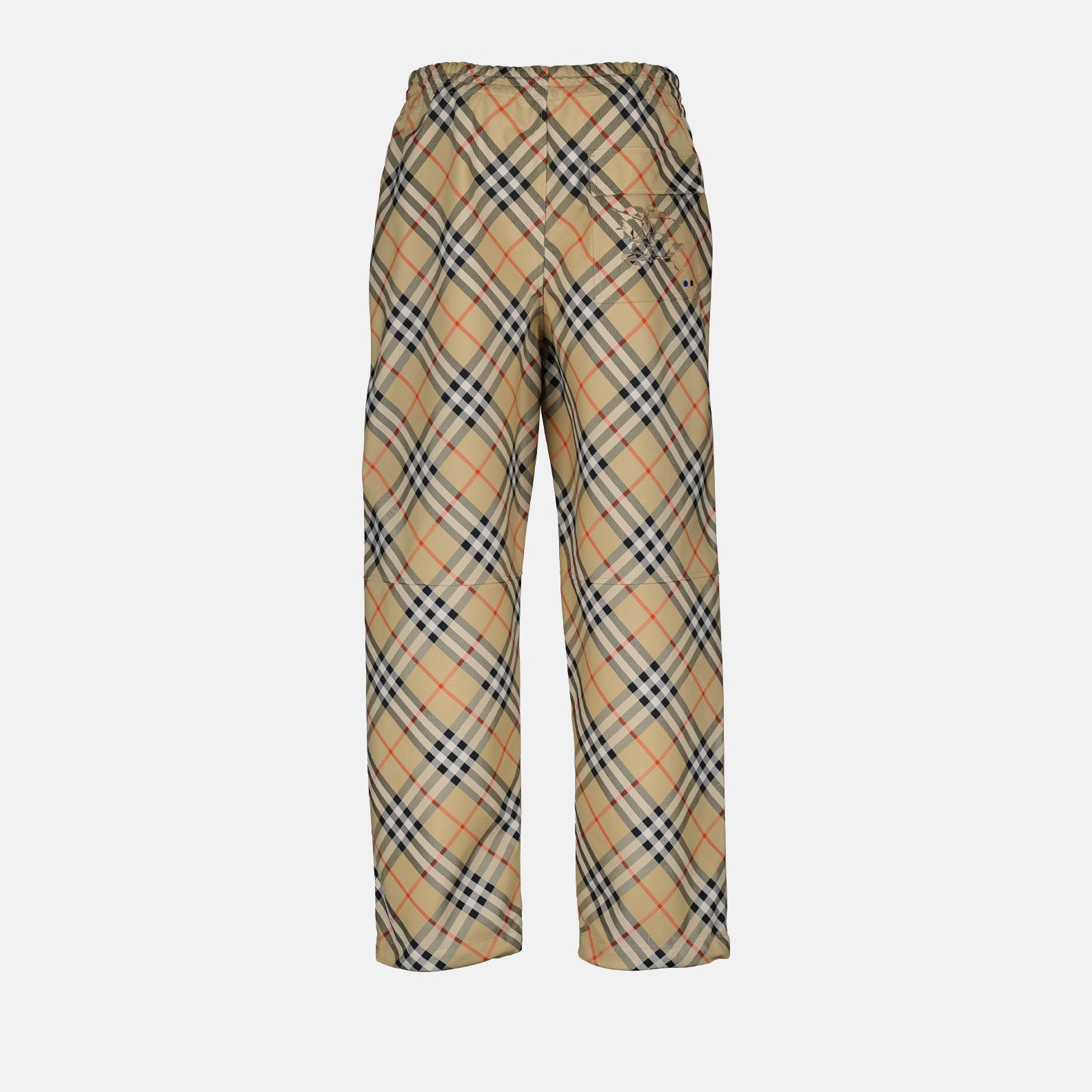 Burberry trousers, classic beige checkered, luxury menswear, high-end trousers, designer fashion