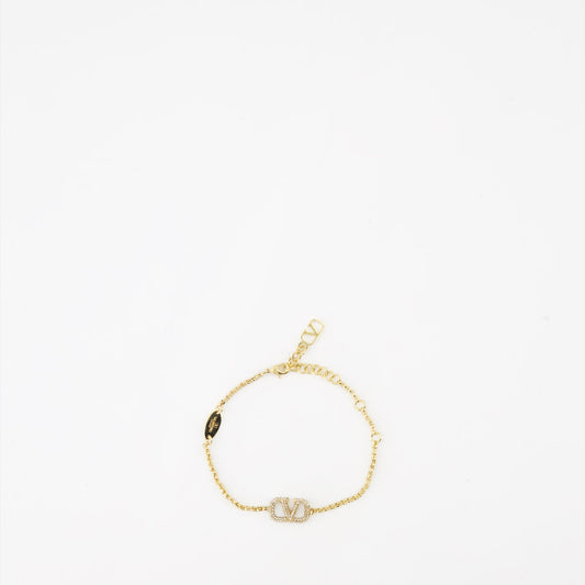 Valentino, VLogo Chain Bracelet, luxury jewelry, fashion accessory, high-end bracelet