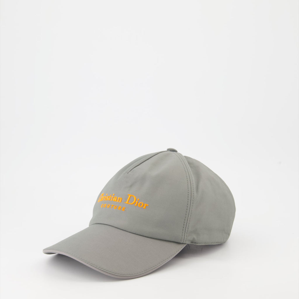 Image of Dior Couture Gray Baseball Cap by Dior for Men - Season Spring-Summer 2024 - Front View