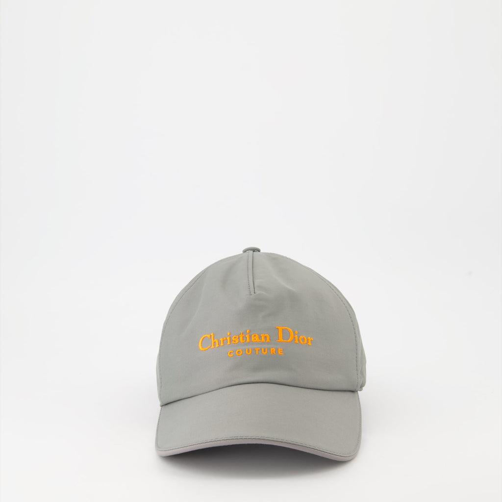 Image of Dior Couture Gray Baseball Cap by Dior for Men - Season Spring-Summer 2024 - Back View