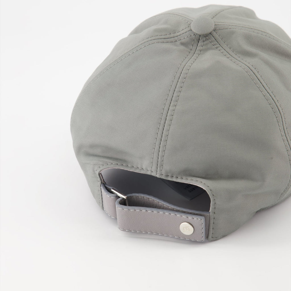 Image of Dior Couture Gray Baseball Cap by Dior for Men - Season Spring-Summer 2024 - Detail View 2