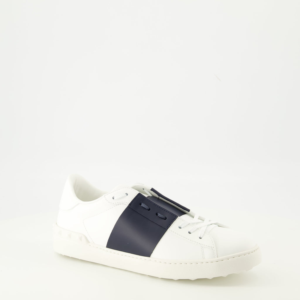 Valentino Garavani sneakers, men's sneakers, calfskin footwear, lace-up shoes, designer sneakers