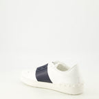 Image of Open Band Sneakers by Valentino Garavani for Men - Season Autumn-Winter 2025 - Back Right Three-Quarter View