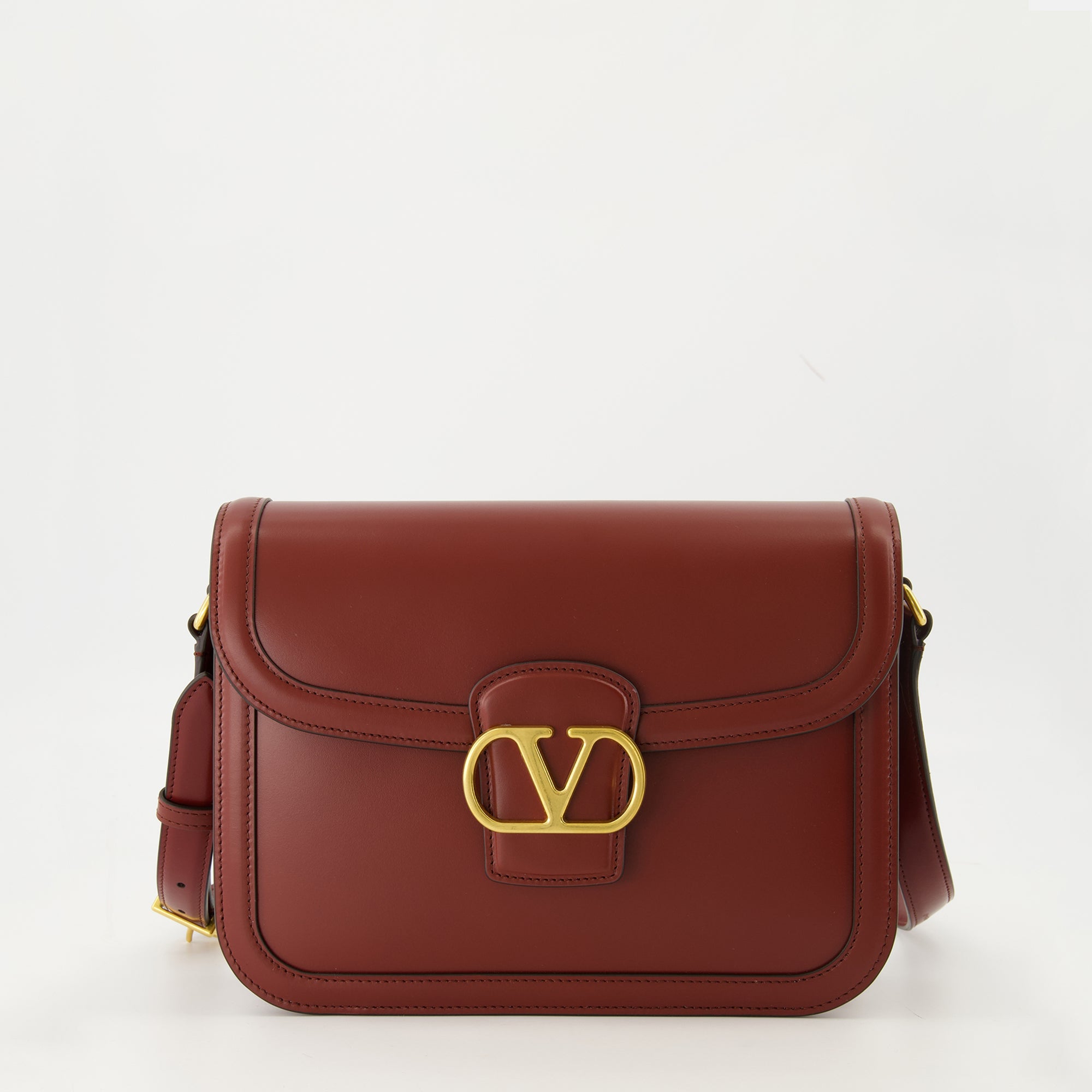 Vlogo Tasche aus Burgunderleder