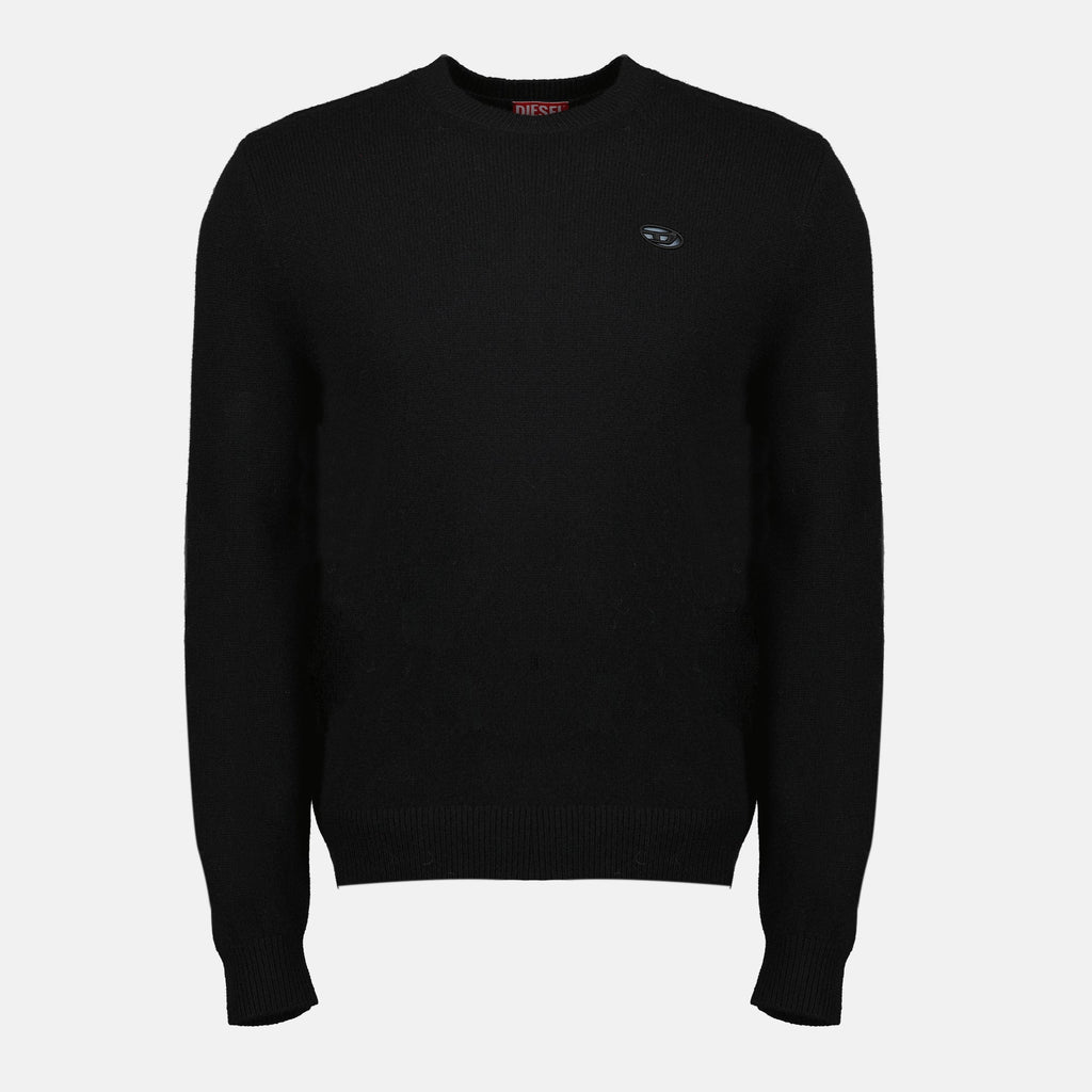 K-Argo pullover, Diesel clothing, black wool sweater, men's fashion, autumn winter collection